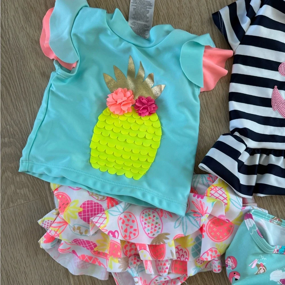 12 Month Toddler Girls Swimsuit Bundle